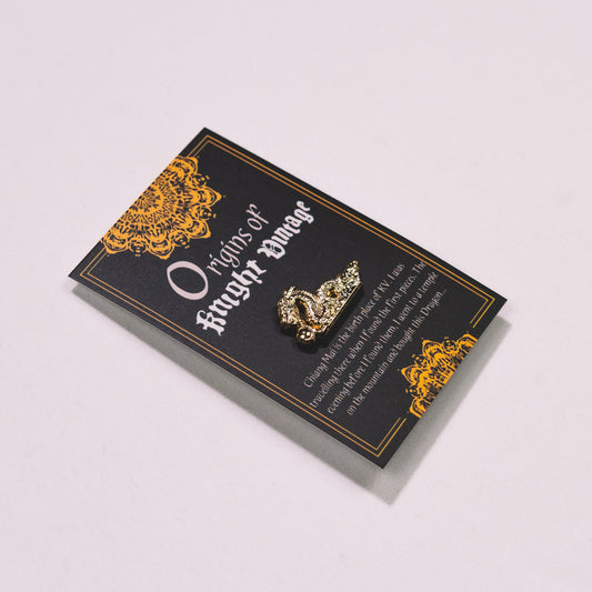 Knight Vintage Dragon Pin Badge