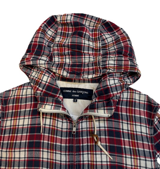 2011 Comme Des Garçons Hooded Check Jacket