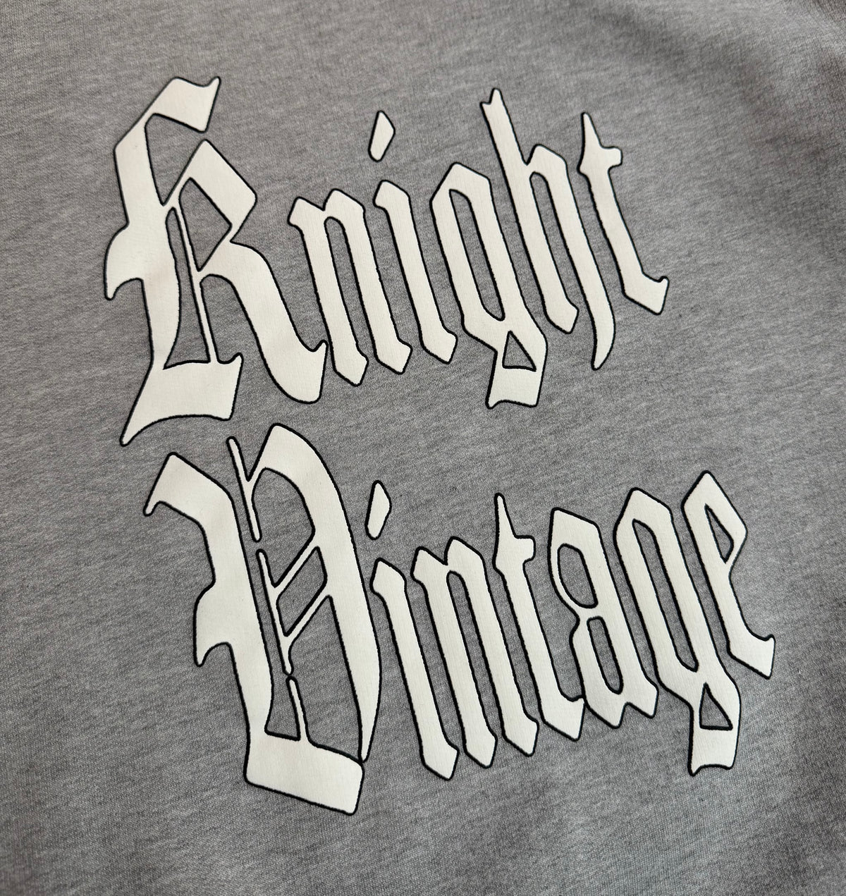 Knight Vintage “Old English” Sweatshirt (Grey)