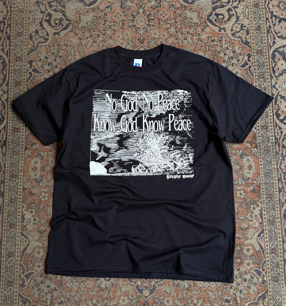 No God No Peace KV Bootleg Tshirt BlacknWhite