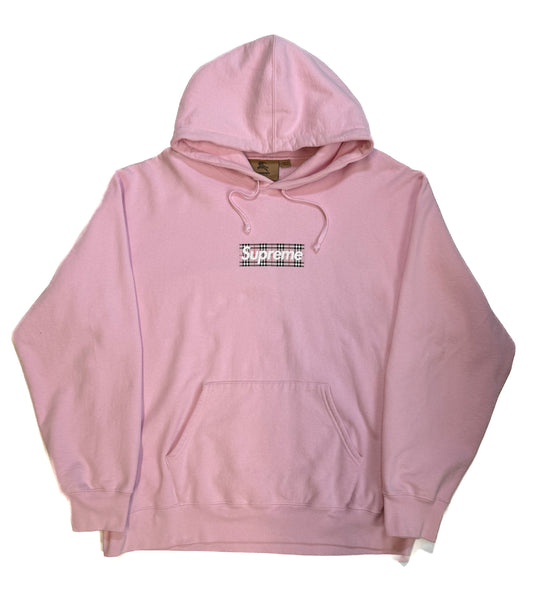 2022 Supreme x Burberry Box Logo Hoodie