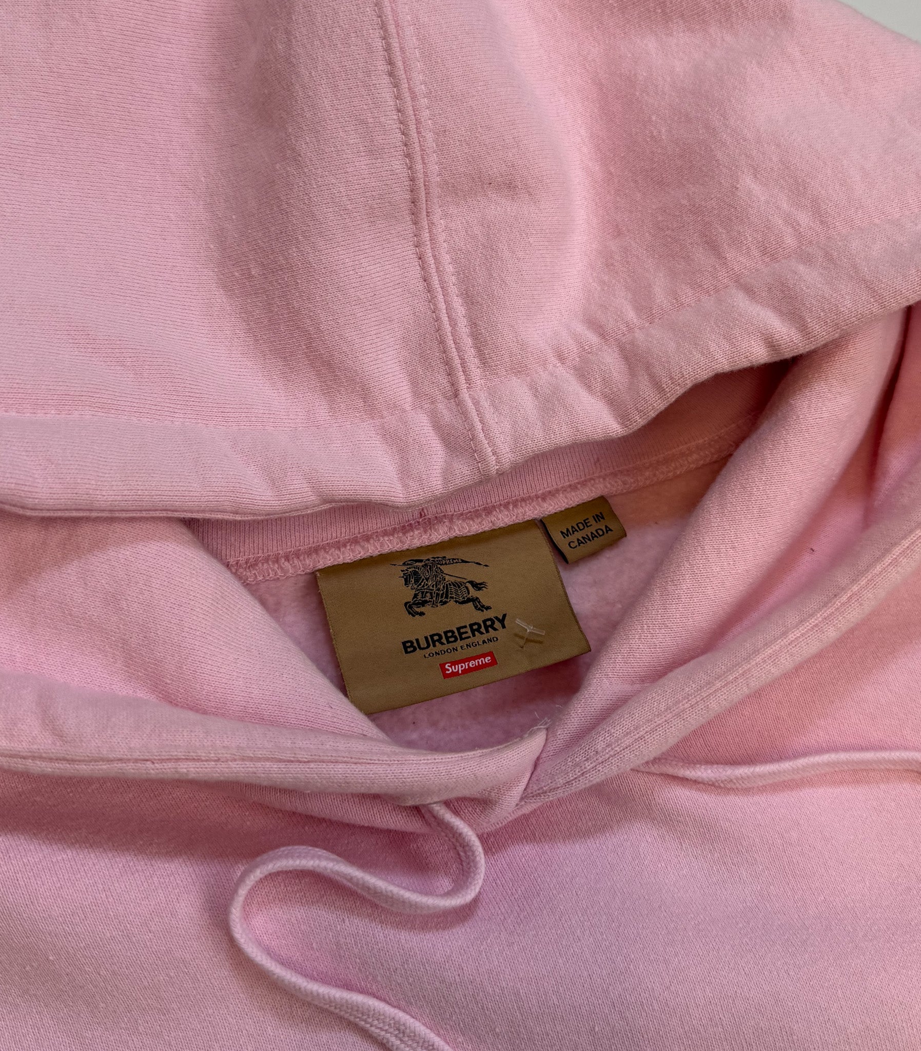 Supreme Burberry Box Logo Hoodie Pink Supreme®/Burberry® Box Logo