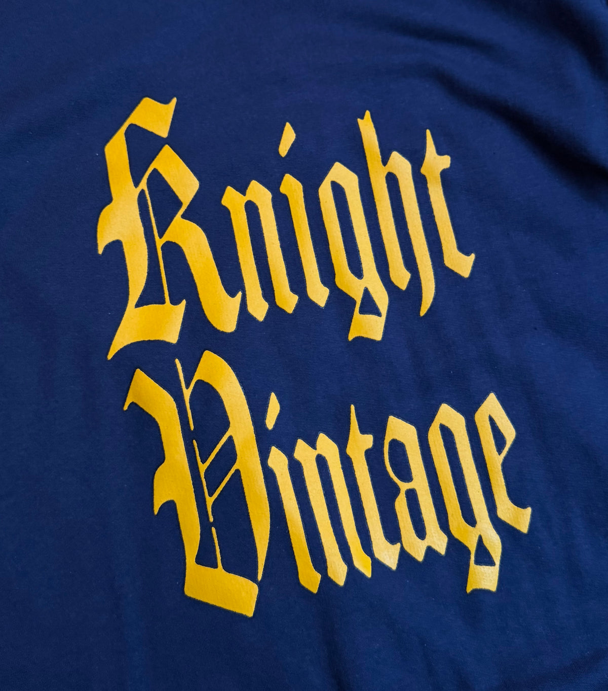 Knight Vintage “Old English” Sweatshirt (Navy)